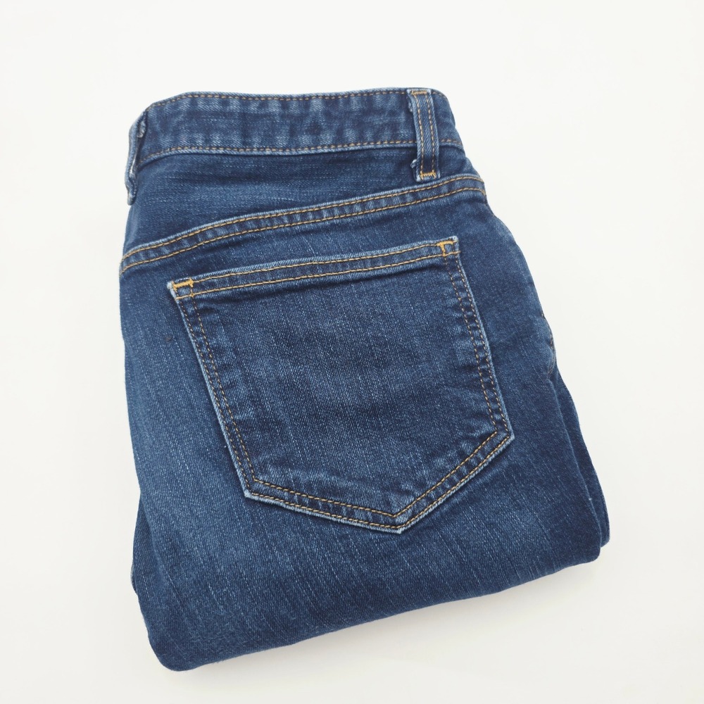 Johnston & Murphy Mens 33X30 (Fit 32X29) Dark Wash Straight Leg Denim Jeans Blue